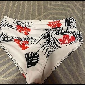 High rise bikini bottoms